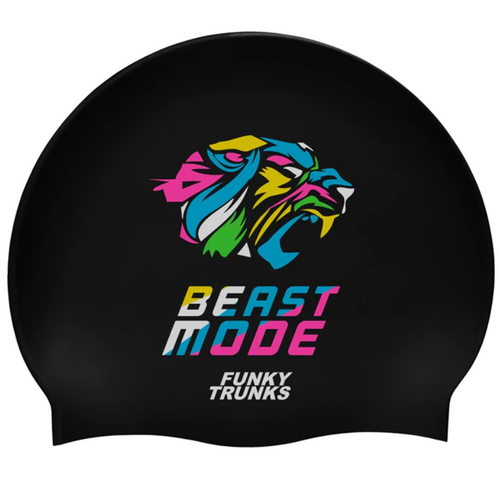 Funky Trunks Silicone Swim Hat Beast Mode