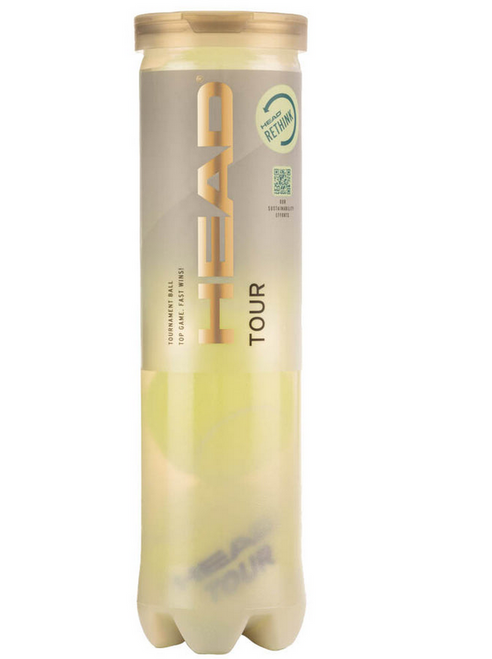 Head Tour Tennis Balls - Tube of 4