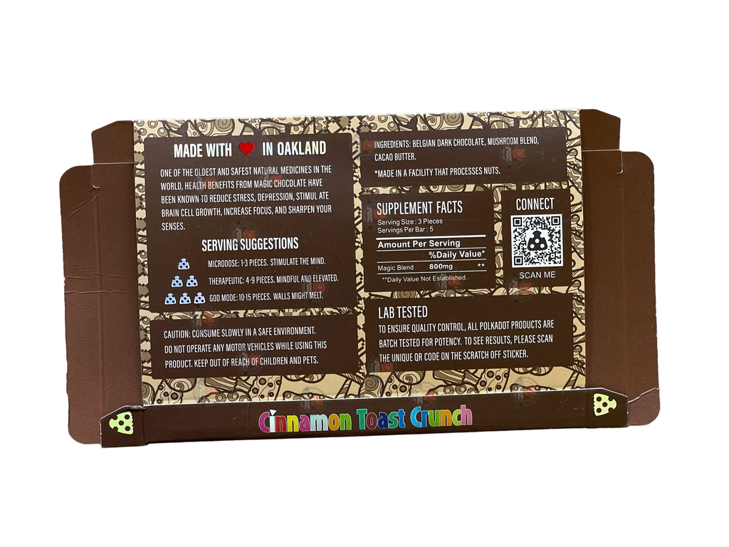 Polkadot Chocolate Packaging Cinnamon Toast Crunch
