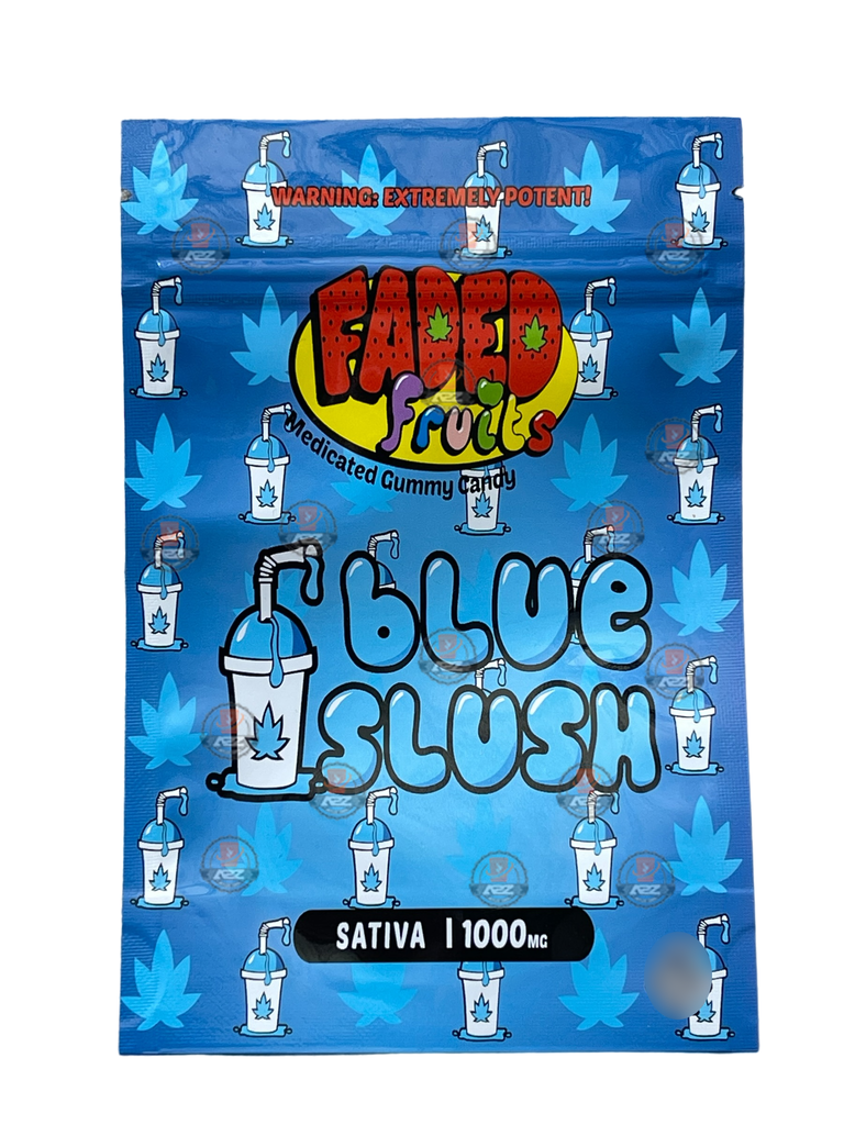 Faded Fruits Blue Slush 1000mg Mylar Bag