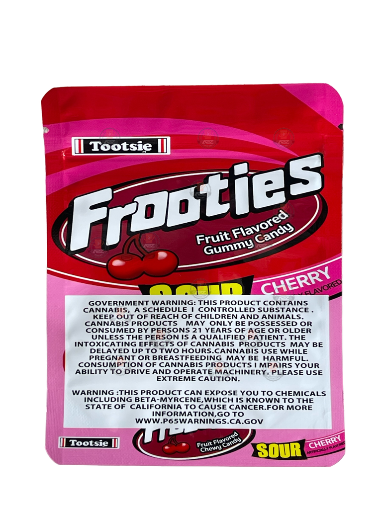 Frooties Sour Cherry 3.5g Mylar Bag