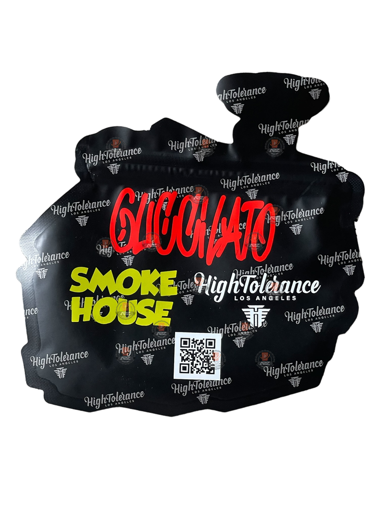 Guccilato Smoke House Cut Out Mylar Bags 3.5g Hight Tolerance