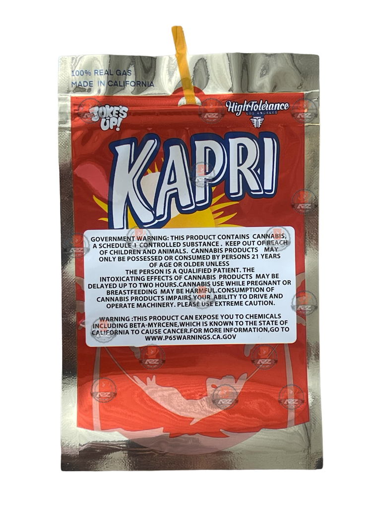 Kapri Wild Cherry 3.5g Mylar bag High Tolerance-Jokes up