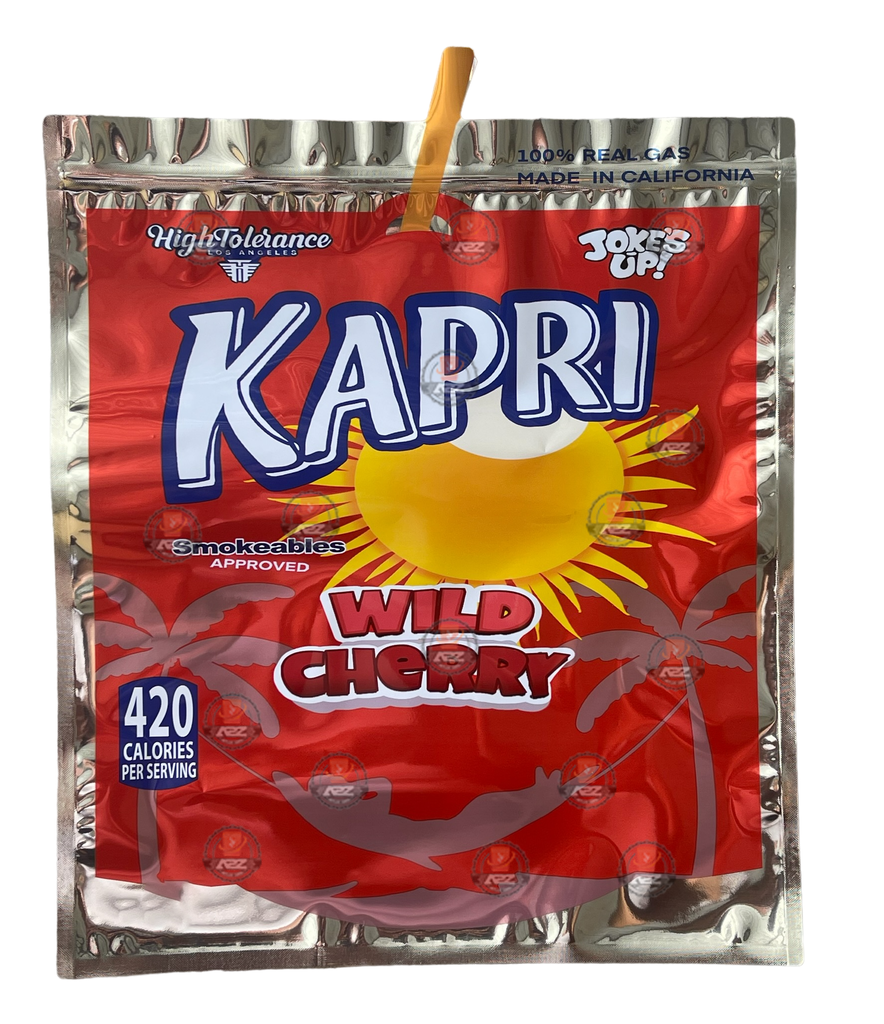 Kapri Wild Cherry Mylar Bag (Large) 1 LBS - 16OZ (454g) High Tolerance- Jokes Up Pound Bag 