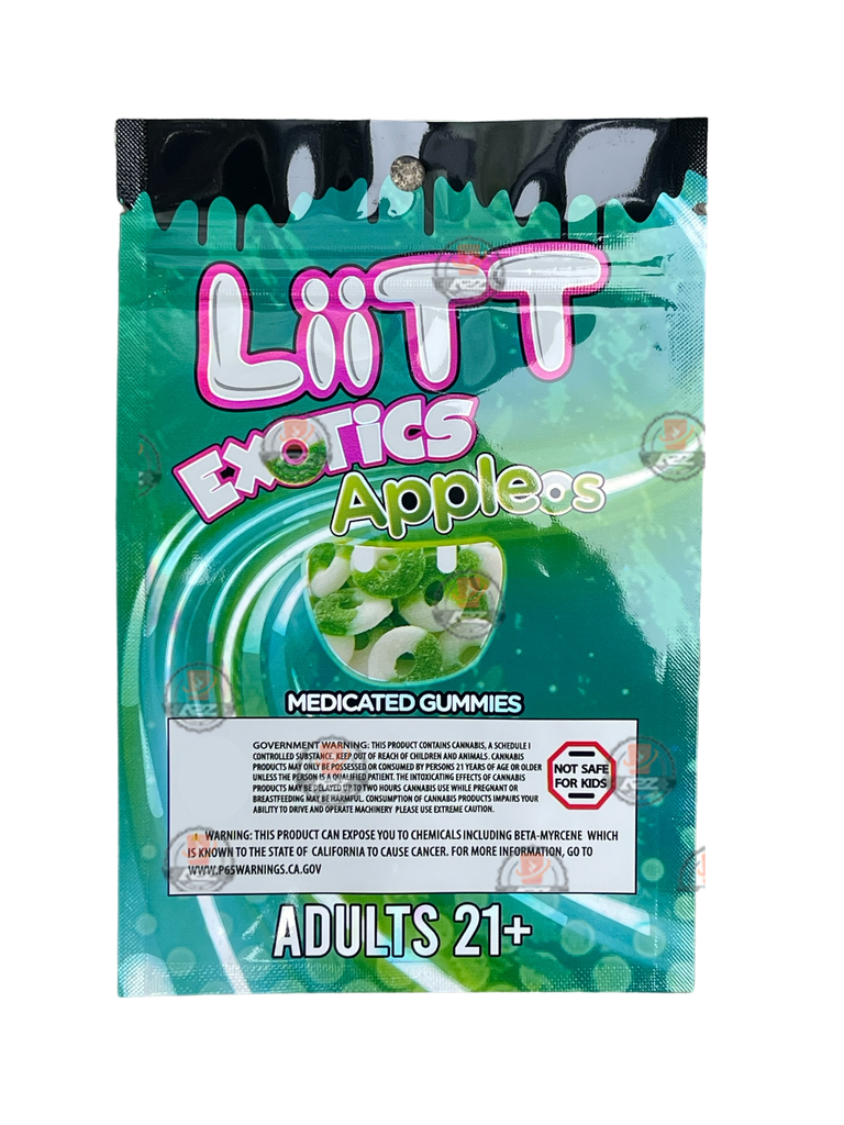 Liitt Exotics Appleos  3.5g Mylar Bag 1000MG 