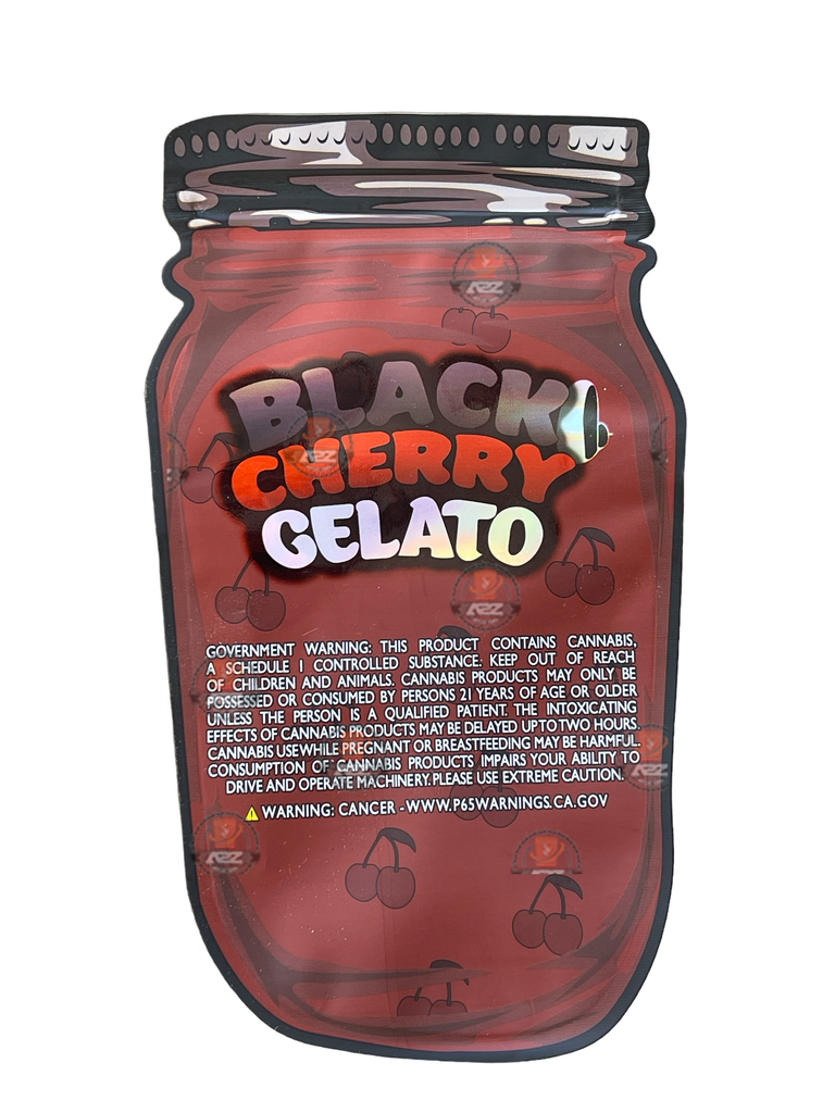 Backpack Boyz Black Cherry Gelato .40G Mylar Bag Rosin Gummies (Packaging Only)