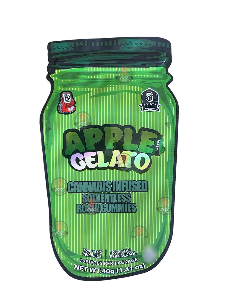 Apple Gelato Mylar Bag- Rosin Gummies (Packaging Only)