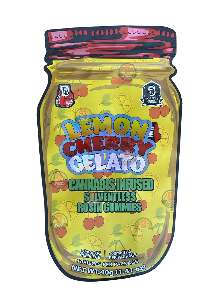 Lemon Cherry Gelato Mylar Bag- Rosin Gummies (Packaging Only)