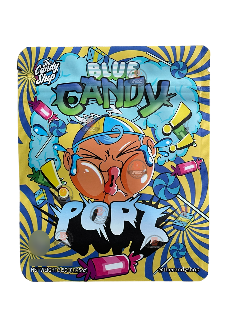 Blue Candy Popz Mylar Bags 3.5g The Candy Shop