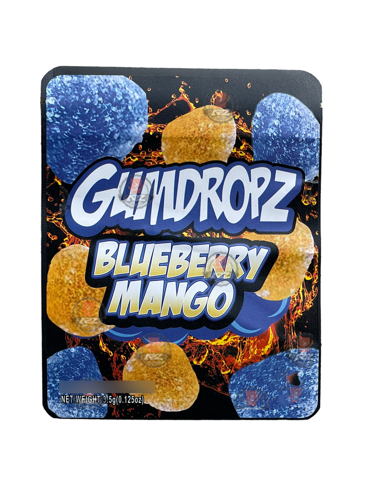 Sprinklez Gumdropz Blueberry Mango Mylar Bags 3.5g