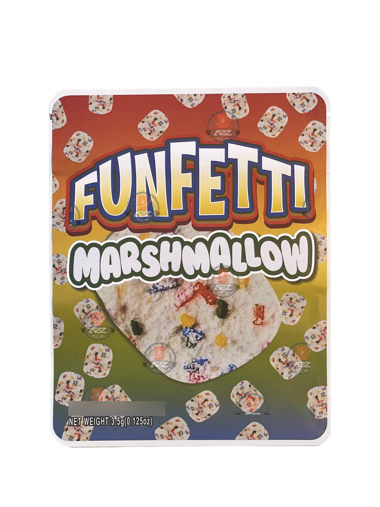 Sprinklez Funfetti Marshmallow Mylar Bags 3.5g Sticker base Bag