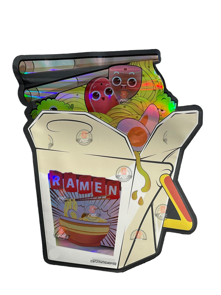 Ramen 3.5 grams Juice Box Mylar Bag Holographic