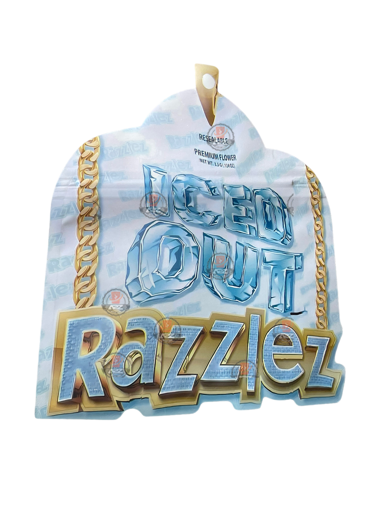 Iced Out Razzlez Mylar Bag- Packaging Only