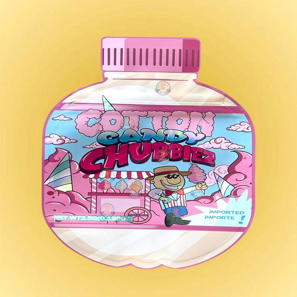 Cotton Candy Chubbiez 3.5G Mylar Bags-Packaging Only