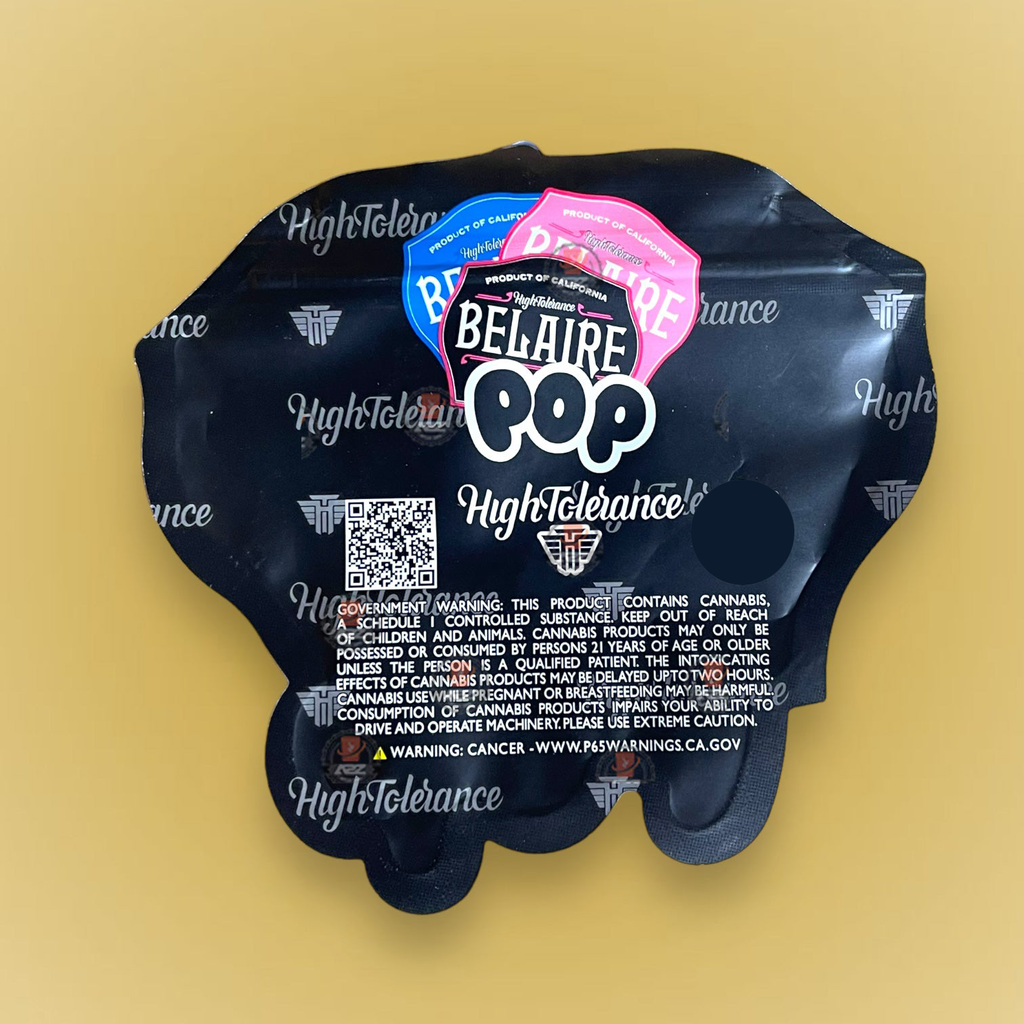 Belaire POP 3.5 G Mylar Bags-High Tolerance Packaging Only