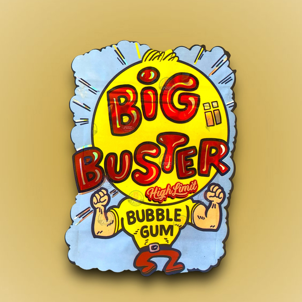 Big Buster Bubblegum 3.5G Mylar Bags-High Limit