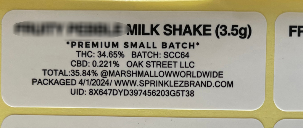 Sprinklez Milk Shake Madness Mylar Bags