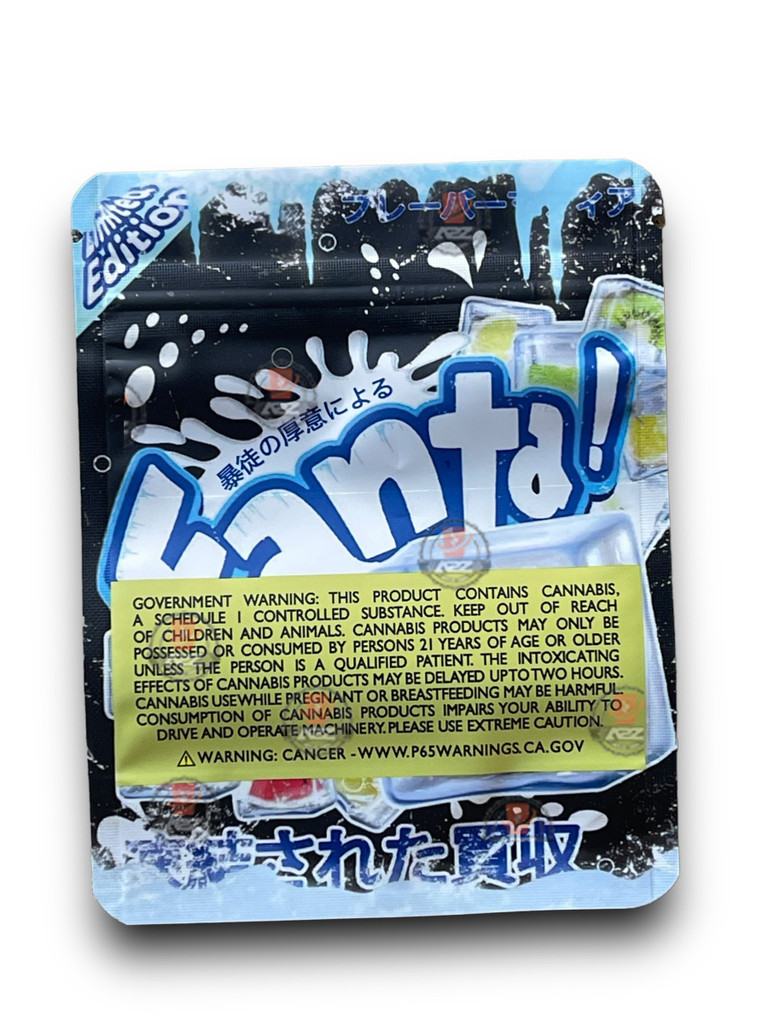 Fanta 2024 Frozen Takeover 3.5G Mylar Bags