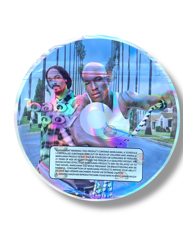 Baby Boy CD Cases with Mylar bags 3.5g 