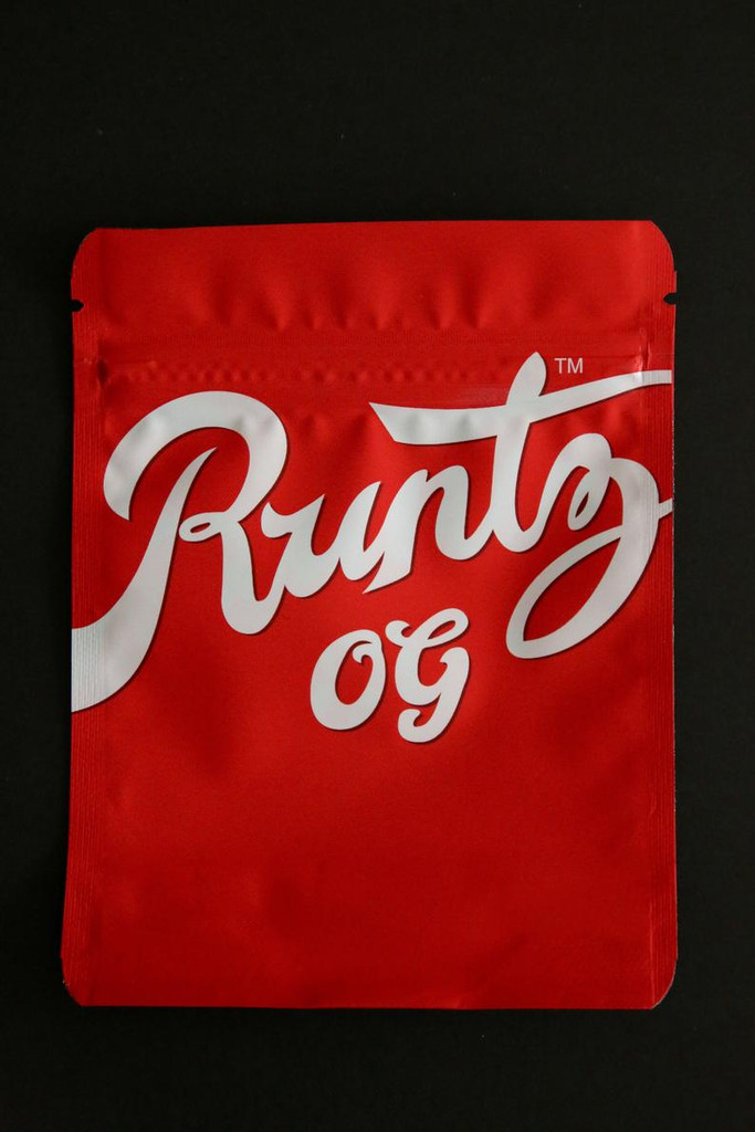 RUNTZ OG RED Mylar Bags by 3.5 Grams Smell Proof