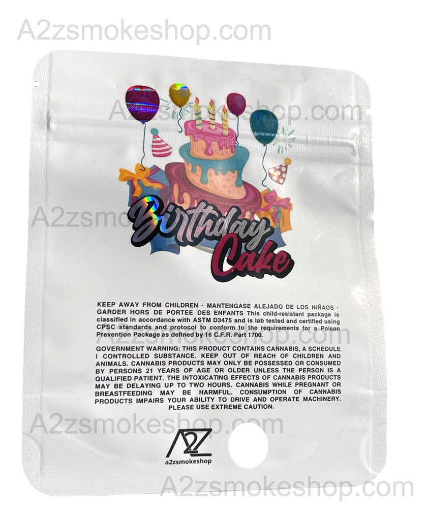 Black Unicorn - Birthday Cake Holographic Mylar bag 3.5g