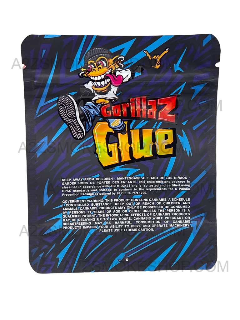 Black Unicorn -Gorillaz Glue Holographic Mylar bag