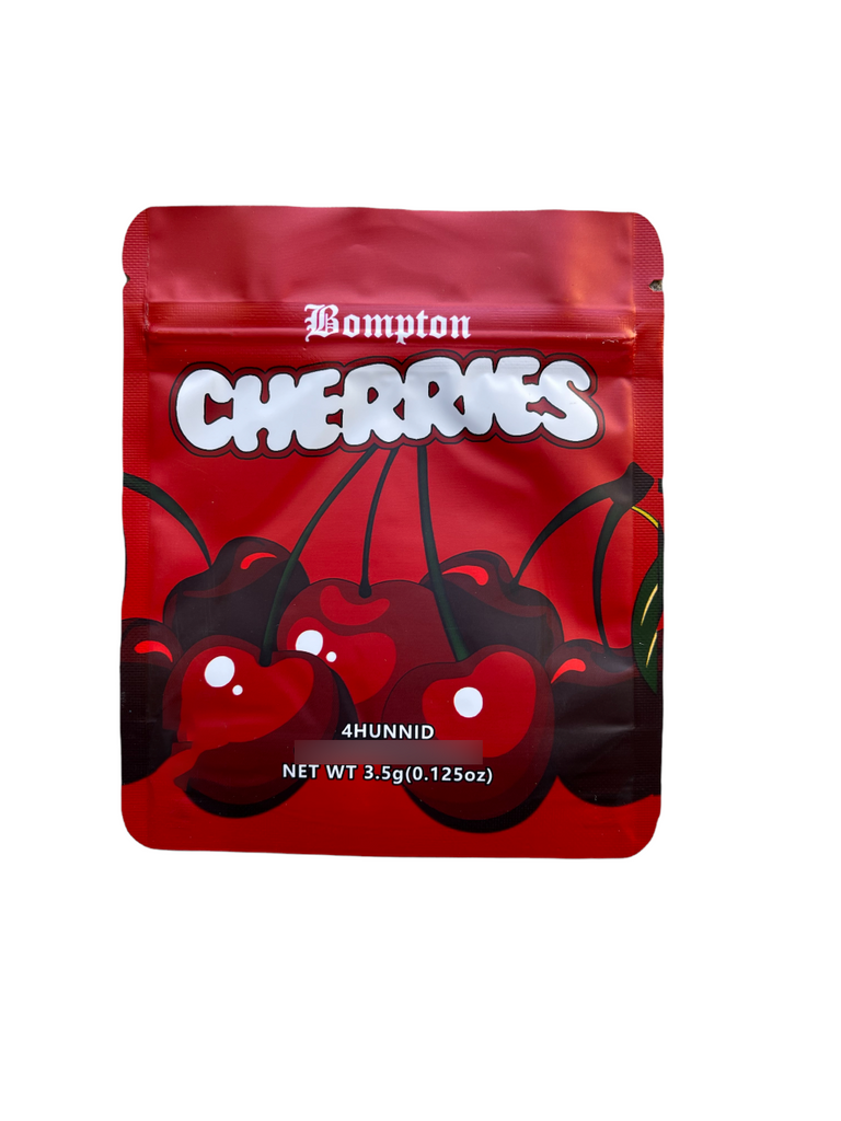 Bompton Cherries Mylar bag 3.5g Empty Mylar bags