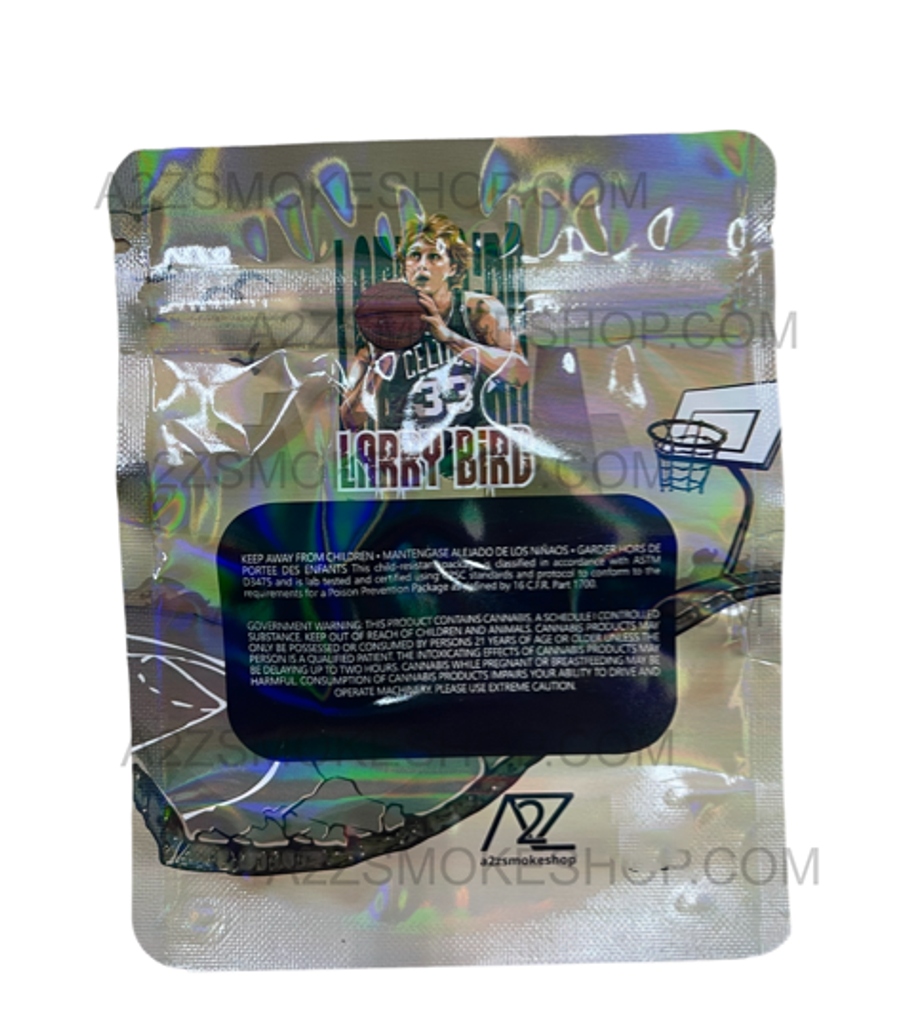 Black Unicorn - Larry Bird Holographic Mylar bag 3.5g