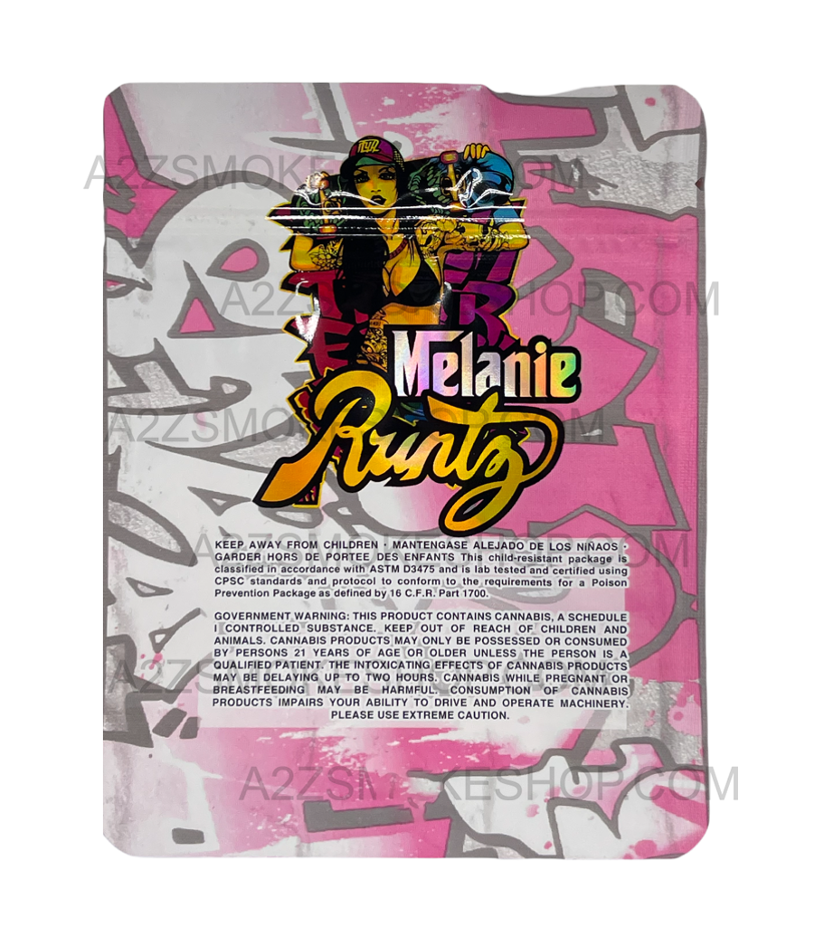 Black Unicorn -Melanie Runtz Holographic Mylar bag 3.5g