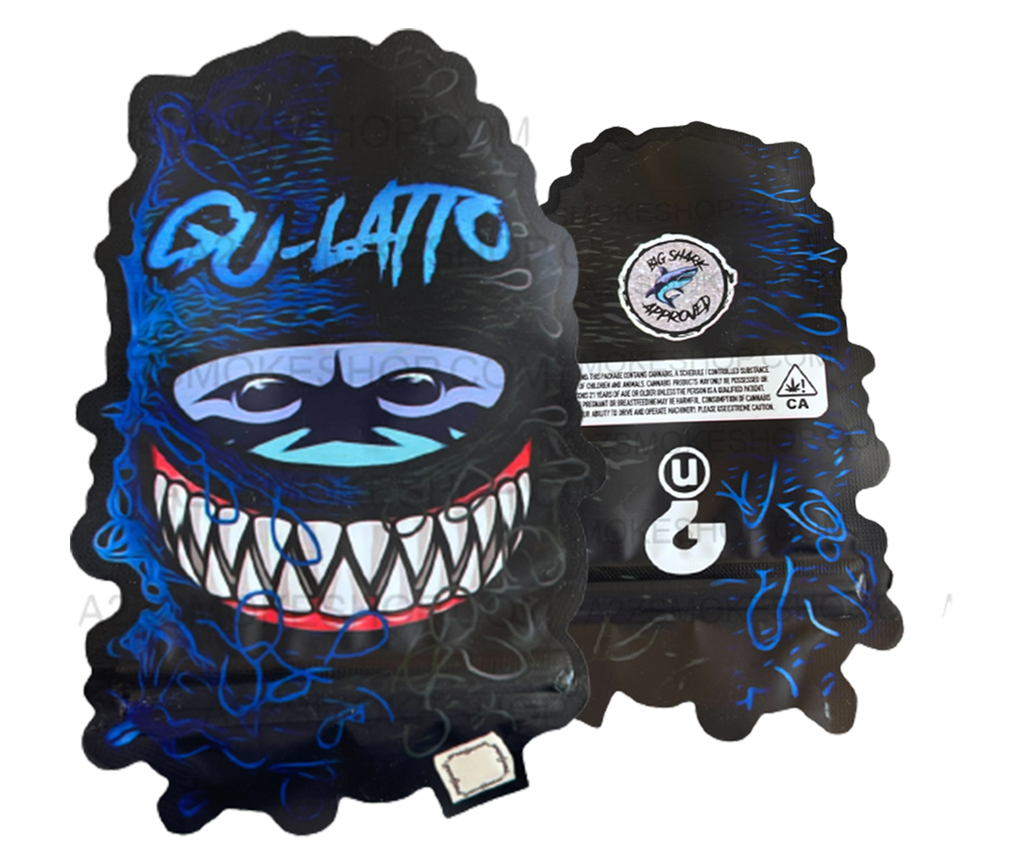 GU Lato Gorilla Cut Out Mylar Bags 3.5g Die cut