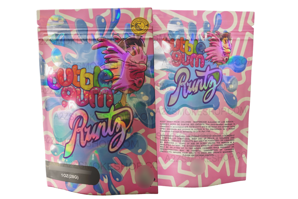 Blackunicorn Bubblegum Runtz 1 OZ  28G Mylar empty Mylar bag 1 ounce (50 Count)