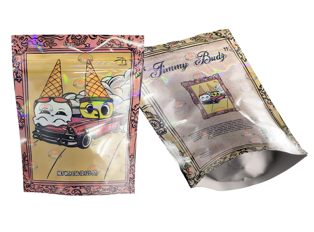 Jimmy Budz Mylar bag 3.5g Holographic  Packaging Only