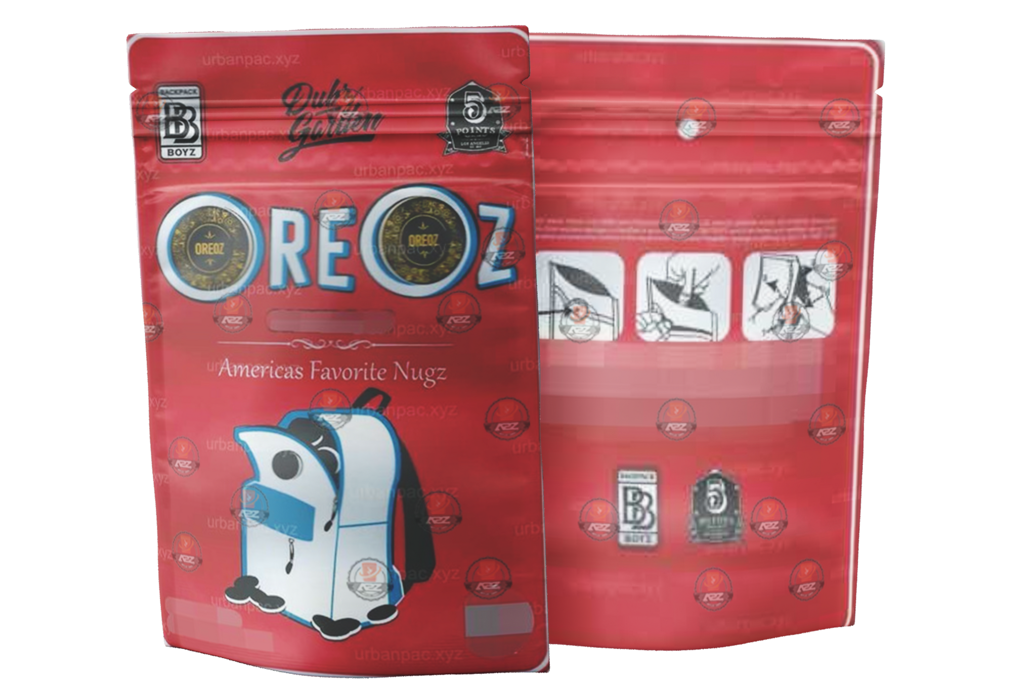 Backpack Boyz Oreoz Mylar Bags 3.5g HOLOGRAPHIC