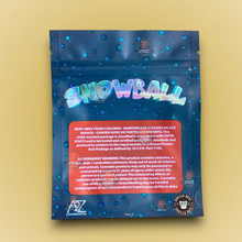 Snowball 3.5g Mylar Bags By Black Unicorn Packaging Only- Holographic