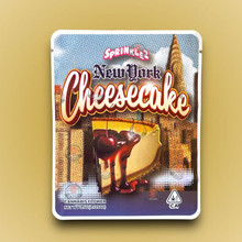 New York Cheesecake Mylar Bags 3.5g Sticker base Bag -With stickers and labels