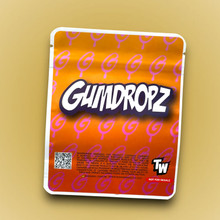 Sprinklez Gumdropz Twisted Caribbean 3.5G Mylar Bags -With stickers and labels
