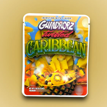 Sprinklez Gumdropz Twisted Caribbean 3.5G Mylar Bags -With stickers and labels