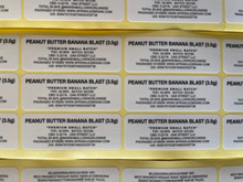 Sprinklez Peanut Butter Banana Blast Mylar Bags -With stickers and label