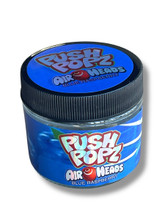 Push Pop Air heads Blue Raspberry 3.5g Glass Jars with Holographic Stickers Child Resistant jar