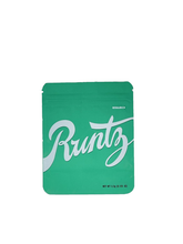 RUNTZ GREEN Mylar Bags by 3.5 Grams Smell Proof