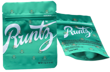 RUNTZ GREEN Mylar Bags by 3.5 Grams Smell Proof