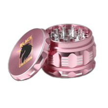 Black Unicorn Best Herb Grinder with Pollen Catcher. Large 4 Piece, 2.5" Aluminum (Pink)