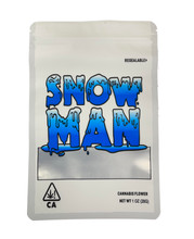 Snow Man Cookies with window Mylar bag 1 OZ (50 count)