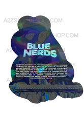 Blue Nerds cut out Holographic Mylar bag 3.5g