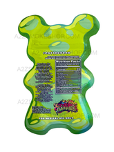 Dank Gummies Cut out 500mg Mylar Bag with window Green