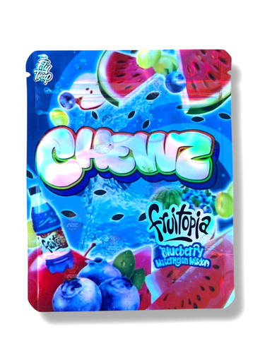 Fly Trap Chewz Blueberry Watermelon Mylar Bag 3.5g