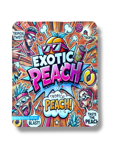 Exotic Peach 3.5g Mylar Bag- Packaging Only