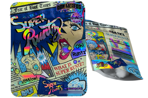 Don Merfos Super Runtz bag  3.5g Holographic Mylar bag Packaging Only