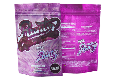 Runtz Gummies - Pink Watermelon 500mg Mylar Bag
