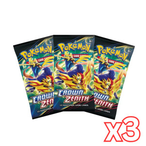 Pokemon Crown Zenith Booster Pack 3 Packs